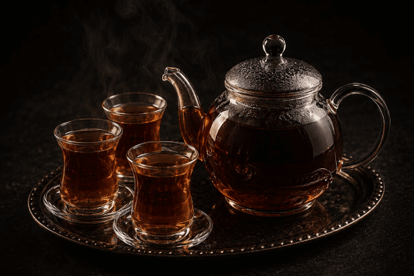 (ستة اشخاص) ابريق شاي خمير كبير