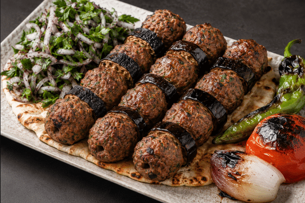 وجبة كباب باذنجان