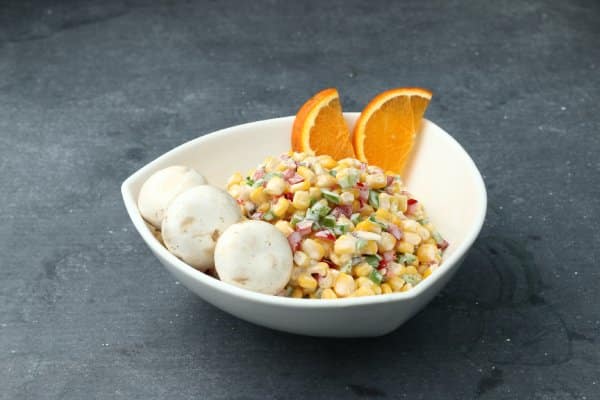 سلطة الذرة والفطر